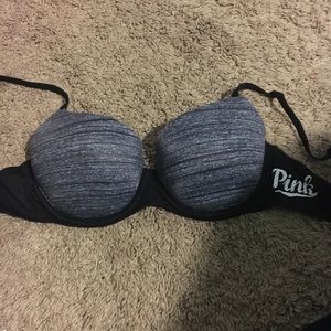 pink lightly padded bra